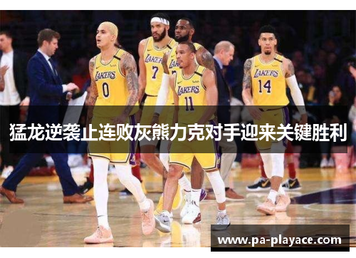 猛龙逆袭止连败灰熊力克对手迎来关键胜利