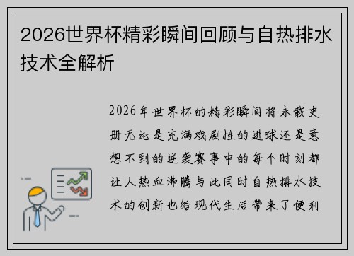 2026世界杯精彩瞬间回顾与自热排水技术全解析 2026世界杯精彩瞬间回顾与自热排水技术全解析